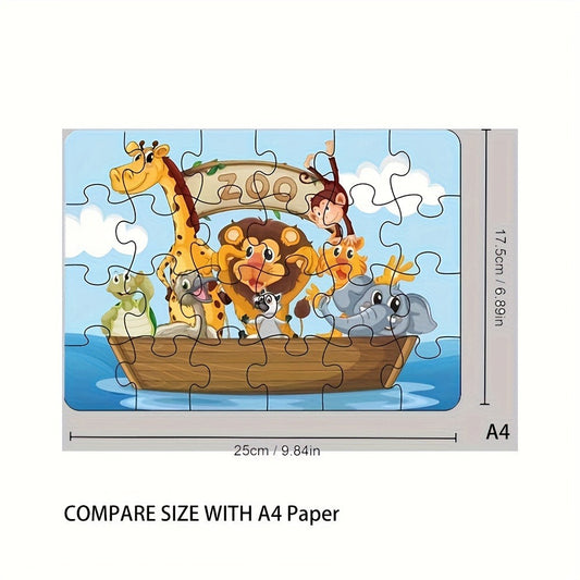 Kids Puzzle Set 12 Pack – Jigsaw Puzzles for Boys & Girls Ages 3+, 12 Different Themes Mixed Colors, Educational Activity Toy, Fun Gift for Toddlers Preschoolers Halloween Christmas Birthday