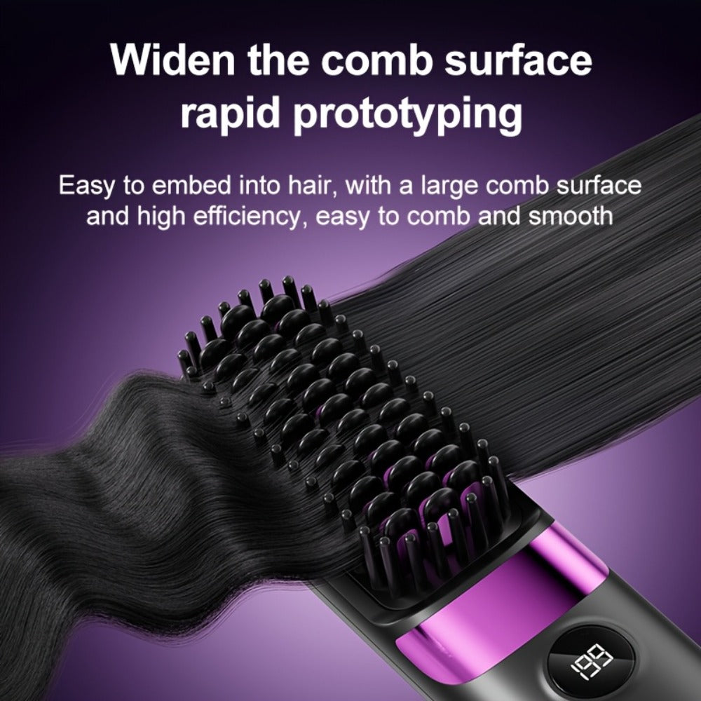 Cordless Hair Straightening Brush Family with 2000mAh or 3600mAh Labels and Four Accessory Set Options