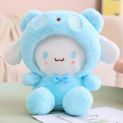 Plush Toy – Big-Eared Puppy Character Doll in White, Blue Jade or Pudding Color Styles for Collecting