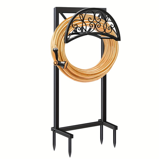 Garden Hose Holder Metal Freestanding | Lawn Patio Outdoor Hose Rack