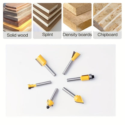 Carbide Router Bit Set with 1/4-Inch Shanks in 15- or 100-Piece Woodworking Case Configurations