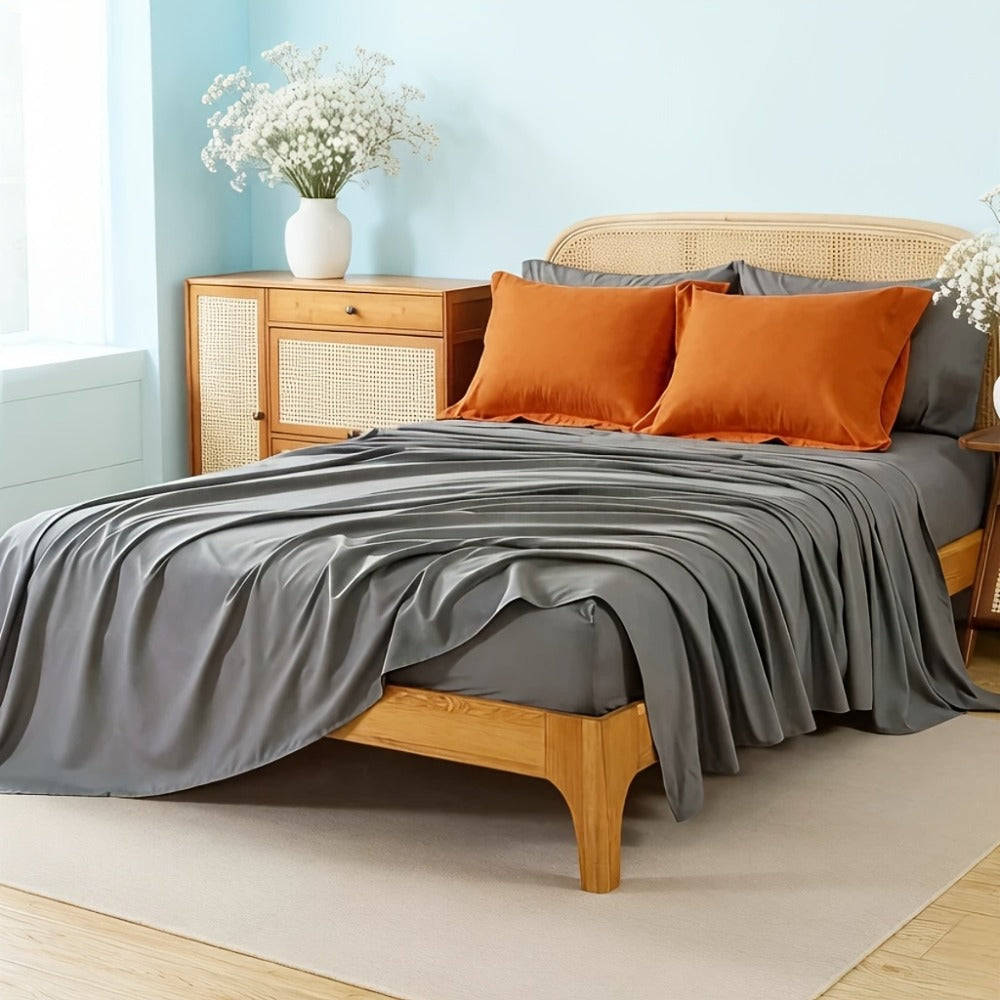 Comforter Set 7-Piece Bed in a Bag Queen King Full Soft Microfiber Down Alternative Comforter Fitted Sheet Flat Sheet Pillow Shams Pillowcases All Season Bedding Set 34 Colors