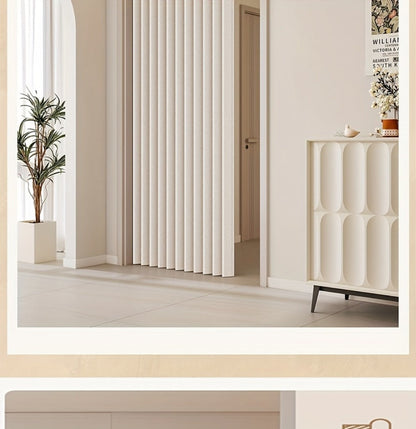 Magnetic Room Divider Curtain Doorway - Rodless Bohemian Striped Door Curtain, 210GSM Thickened Polyester, Natural Drape, Space Partition for Living Room Bedroom Kitchen, Machine Washable, No Rod Needed