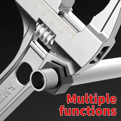 Adjustable Double-Ended Bathroom Wrench for Sink, Faucet and Pipe Work in Black or Silver Finish