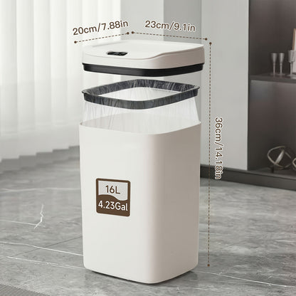 Motion Sensor Trash Can Touchless – Smart Hands-Free Trash Bin with Sealing Lid & Odor-Blocking Technology, Trash Bag Fixing Ring, Easy Clean Durable Design for Kitchen, Office & Bathroom