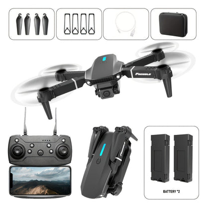 E88 Foldable Drone with Dual Camera – RC Quadcopter 360° Stunt Flip Surround Flight Optical Flow Height Hold 500mAh Battery Beginner to Intermediate Indoor Outdoor Flying Toy Gift for Teens Adults Boys