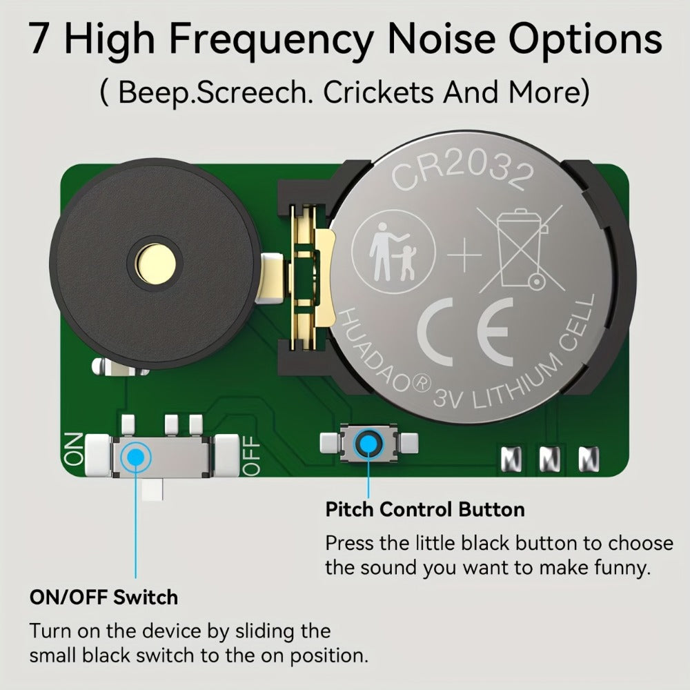 Cricket Prank Noise Maker 3 Pack Annoying Beeping Sound Device Lasts 3 Years Hidden Prank Gadget for Office Home Bedroom Prank Gift for Adults Friends Coworkers