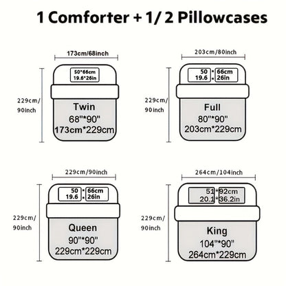 Quilt Set Bedspread with Pillowcases - Lightweight Microfiber Coverlet Twin Full Queen King, Soft Breathable Coin Pattern Comforter Set for Bedroom Dorm School