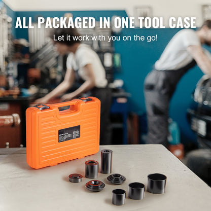 Ball Joint Press Kit 10/21/23-Piece - C-Press Ball Joint Tool Set for 2WD & 4WD Vehicles, Heat-Treated Carbon Steel, Compatible with Ford GM Dodge Jeep Dana 28-60 Axles, U-Joint & Brake Pin Removal