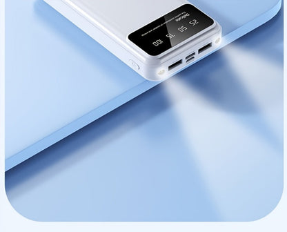 65000mAh Portable Power Bank with LED Display USB Charger for iPhone 17 16 15 14 13 12 11 XS Android Phones Tablets – High Capacity Emergency Backup Battery Pack for Travel Outdoor Camping
