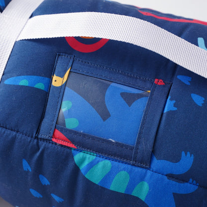 Kids Nap Mat Roll-Up Sleeping Mat for Daycare & Travel - 100% Polyester, Machine Washable, Fun Prints