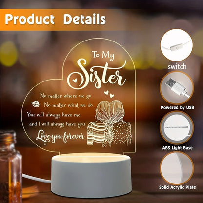 Space Floral Acrylic Night Light – Enchanting Galaxy Flower LED Desk Lamp, Aesthetic Bedroom Decor, Cute Room Accent Light, Unique Gift for Sister, Girls, Teens, Birthday & Any Occasion