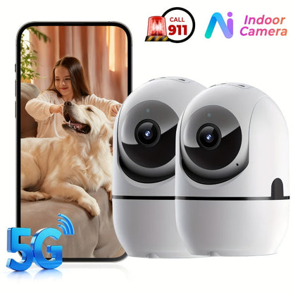 Security Camera 4MP Indoor Model with Dual-Band WiFi, 360 Pan-Tilt, Color Night Vision and Two-Way Audio