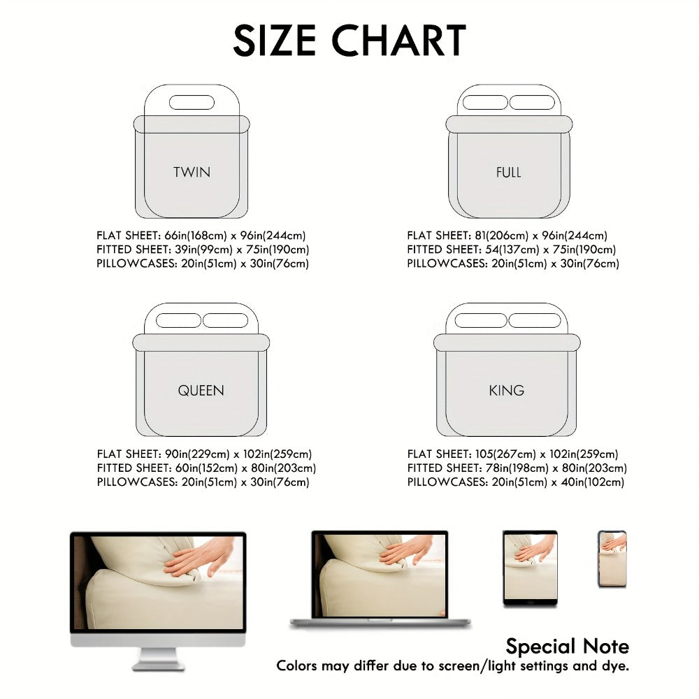 Bed Sheet Set Sanded Polyester Microfiber with 35–39 cm Pocket and Solid or Stripe Pattern Options