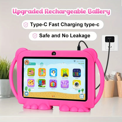 Kids Tablet 7 Inch with Android 14, 4GB RAM, 32GB Built-In Storage, IPS Display and Parental Controls