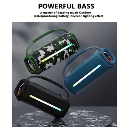 Portable Bluetooth Speaker 50W Party Audio Model with LED Lights, FM Radio, USB and TF Playback