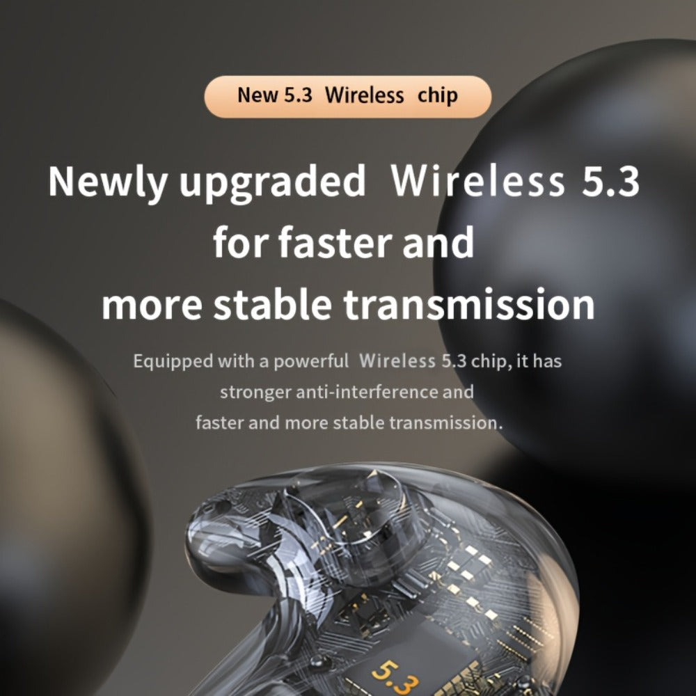Invisible Sleep Earbuds TWS Hi-Fi Stereo Wireless Bluetooth Digital Screen Ultra-Long Battery 3 Colors for Android Apple Samsung All Smartphones Cycling Running Sports