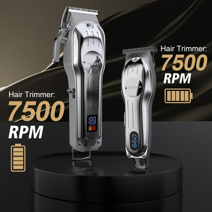 Hair Clipper Seacol Cordless Clipper Configurations with LED Displays, USB Charging and Guide Comb Accessories