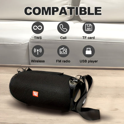 Portable Bluetooth Speaker TG534 with Dual Drivers, TWS, FM Radio, TF, USB and Built-In Microphone