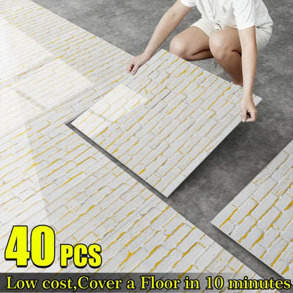40-Pack Marble Pattern Floor and Wall Decal Sheets in A01 or A03 Designs for Home Decor Projects