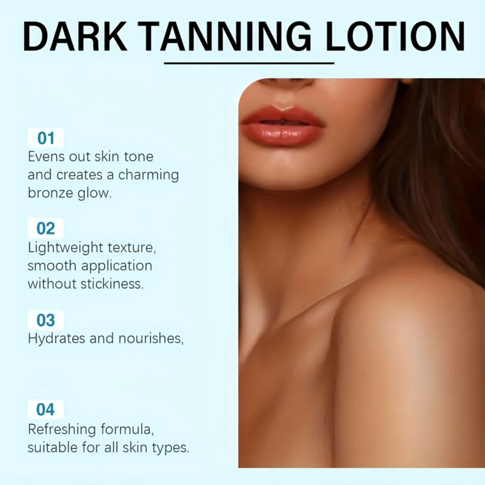 Black Flip-Cap Self-Tanning Lotion 200ml with Coconut and Glycerin Labeling for Body Application