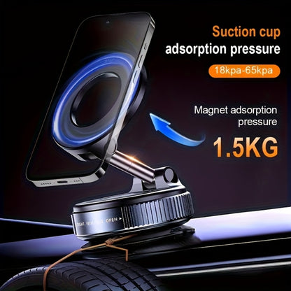 360° Rotating Magnetic Phone Holder 4-Pack – Foldable & Extendable Universal Wall Mount for Car, Bathroom, Gym & Mirror | Compatible with iPhone 16 / 15 / 12 | Black ABS