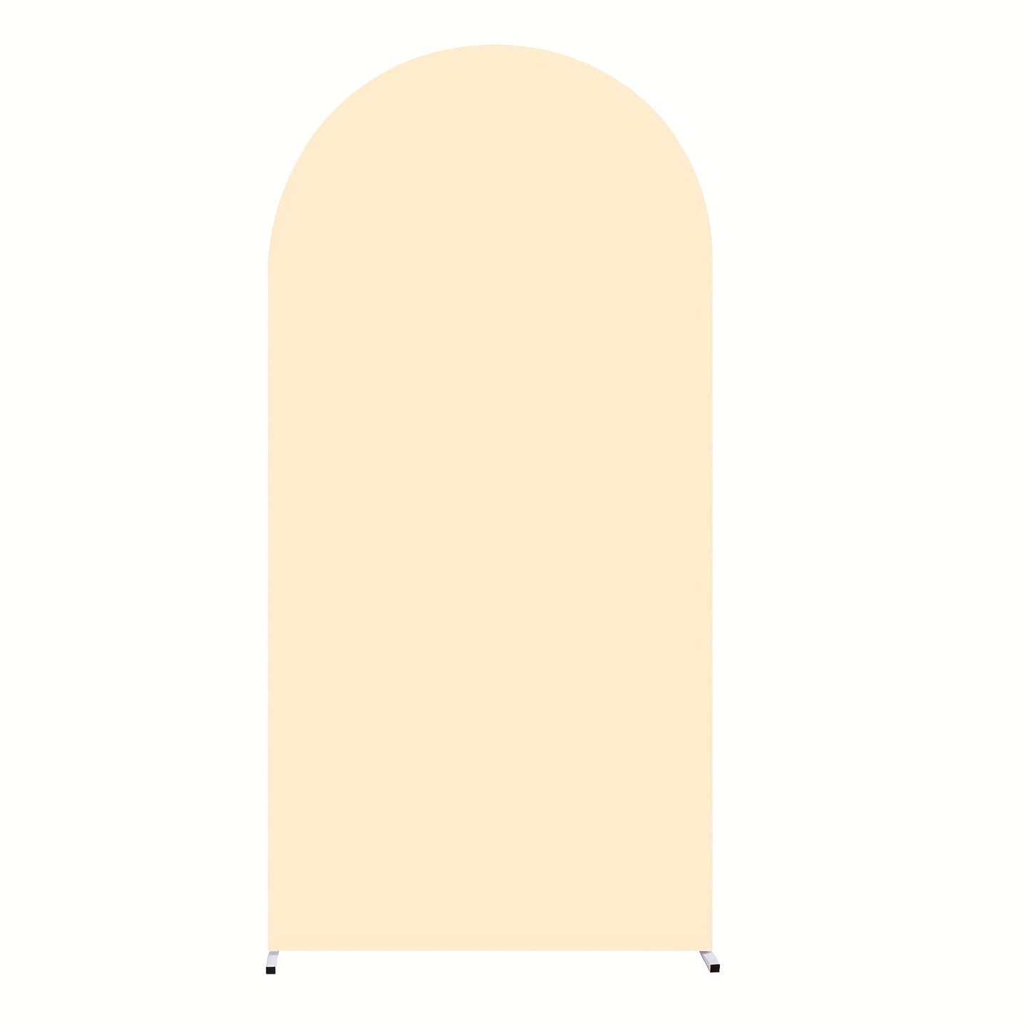 Wedding Arch Cover for 6 ft Round-Top Frames, Polyester Fitted Backdrop in Nine Checkout Colors
