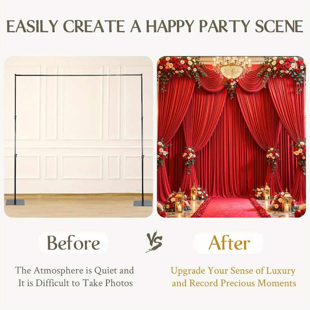 Two-Piece Photography Backdrop Curtain Set, 59 x 118 Inches per Panel, with Rod Pockets and Color Options