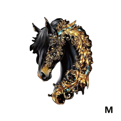 Horse Shape Wooden Puzzle – Mixed Color Animal Silhouette Brain Teaser, 3 Sizes S/M/L, Creative Handmade Wall Decoration, Birthday Christmas Thanksgiving Gift for Kids Teens Horse Lovers