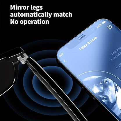 Anti-Blue Light Smart Audio Glasses Bluetooth 5.3 HiFi Open-Ear Wireless Calls Music Anti-UV Lens Noise Cancellation Rechargeable Unisex Outdoor Sports Wearable Tech Birthday Christmas Halloween Gift