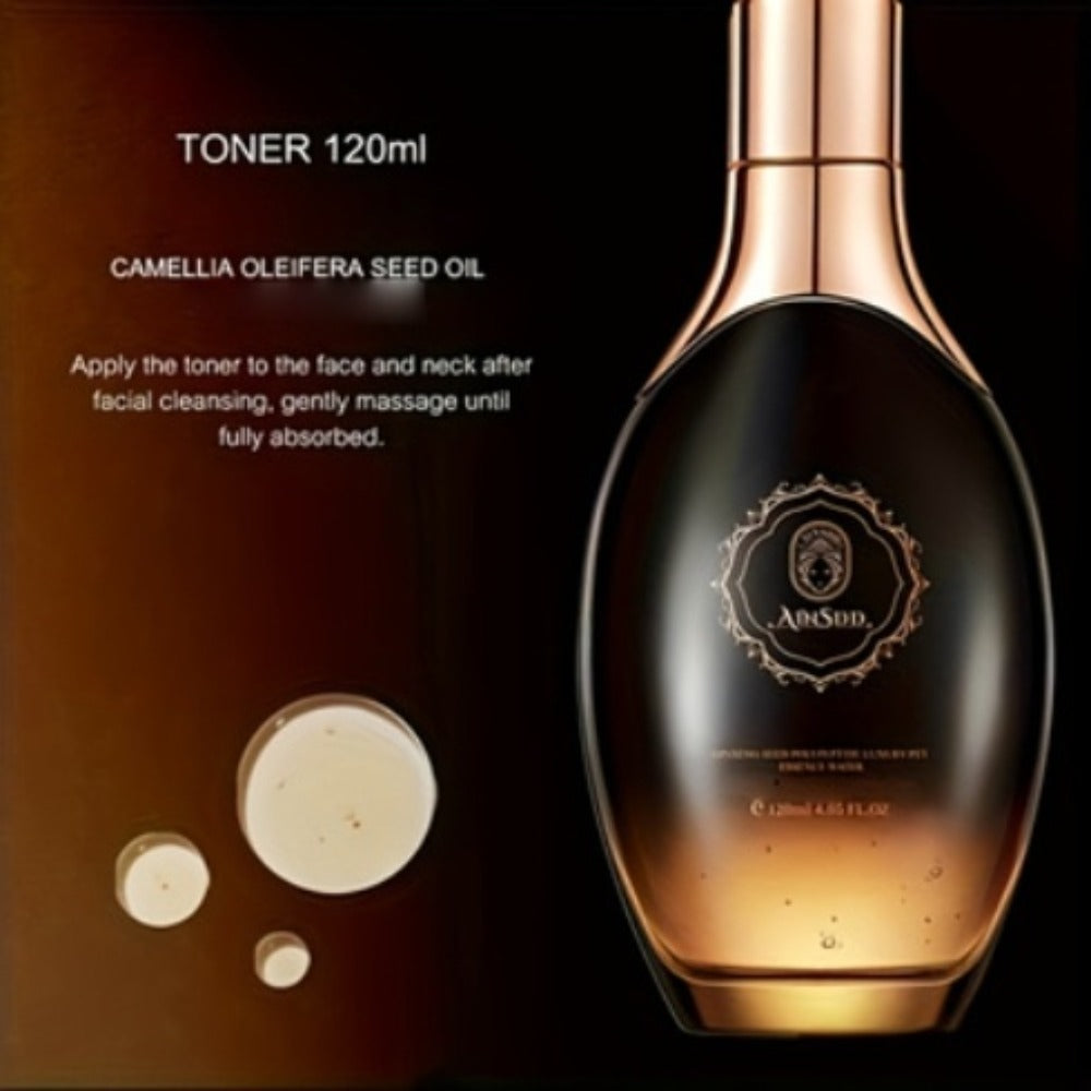 12-Piece Ginseng Seed Peptide Skincare Gift Set with Toner, Essence, Lotion, Cream and Eye-Care Collection