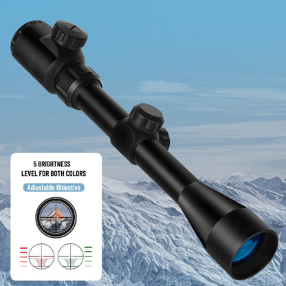 Rifle Scope Nitrogen-Filled Illuminated Reticle for Hunting Airsoft Pellet Guns, Multi-Power Zoom Tactical Scope, 3-9x40 4-20x44 5-30x56 4-16x50 Options, Aluminum Alloy Tube