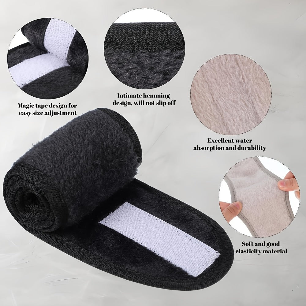 Nine-Piece Facial Headband Set in Seven Protected Boxed Color Options for Face-Washing Routines