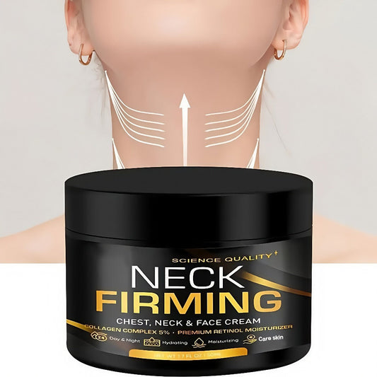 Neck Firming Cream with Retinol Collagen & Hyaluronic Acid 50ml - Day Night Anti-Aging Lifting Moisturizer Tightens Crepey Skin on Face Chest & Neck for Women