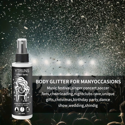100 ml Star-Shaped Body Shimmer Spray for Hair, Skin and Clothing in Single Checkout Option