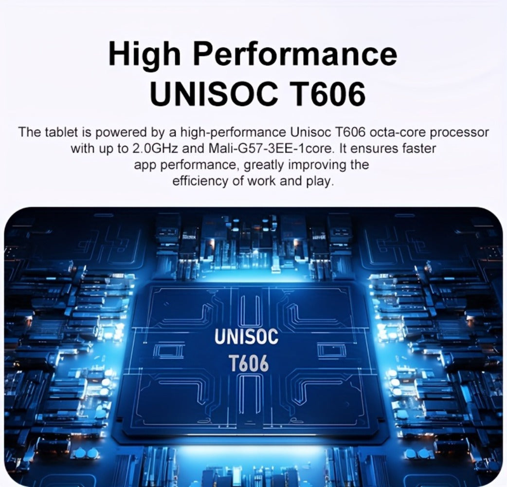 Android Tablet 10.1-Inch with Android 16, Octa-Core CPU, 7000mAh Battery and RAM or Storage Options