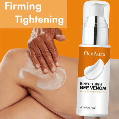Body Cream OxeAura 50g Pump Bottles in Two- or Four-Piece Options with Bee Venom for Inner Thigh Application