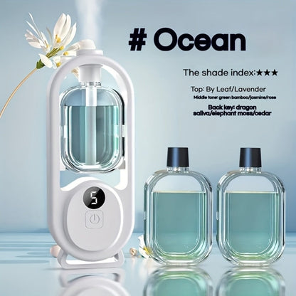 USB Essential Oil Diffuser with Five-Level Display, Multicolor Light and One-, Three- or Five-Bottle Bundles