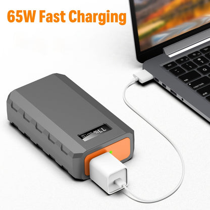 Portable Power Station 88.8Wh 65W Compact Unit with AC Outlet, QC3.0 USB, DC and Carry Handle