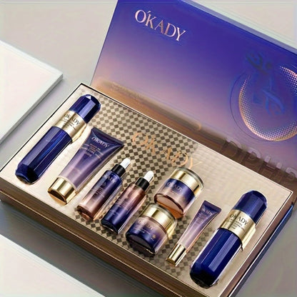 8-Piece Collagen & Hyaluronic Acid Skincare Set – Anti-Aging Kit for Firmer, Smoother & Younger-Looking Skin, Enhances Elasticity & Deep Hydration, Premium Gift for Women