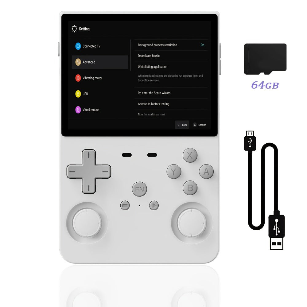 Handheld Game Console L35 with 3.5-Inch IPS HD Display, Open-Source Linux & 64GB/128GB Storage Options