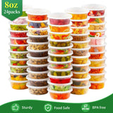 48pcs(24 Containers & 24 Lids)