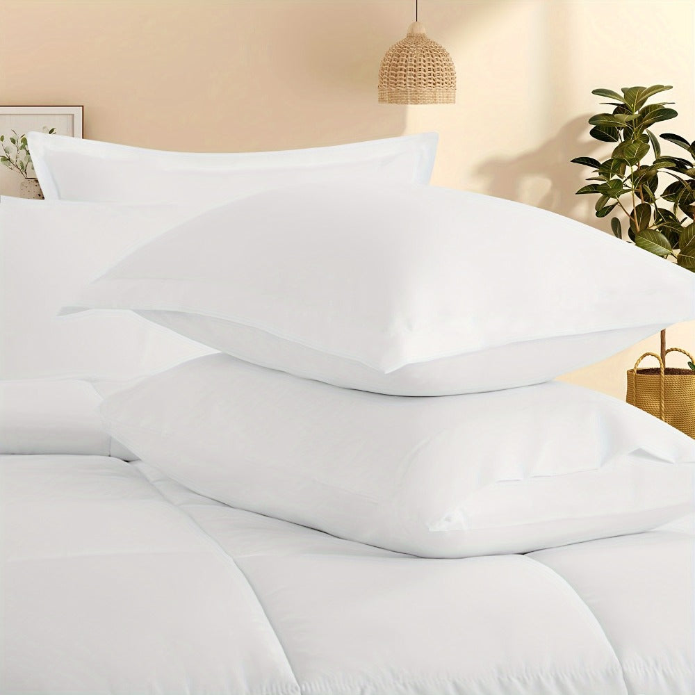 7 Piece Comforter Set Luxury Soft Fluffy Bedding All Season Bed in a Bag with Comforter Fitted Sheet Flat Sheet Pillowcases Hypoallergenic Breathable Easy Care Queen King Twin XL Full