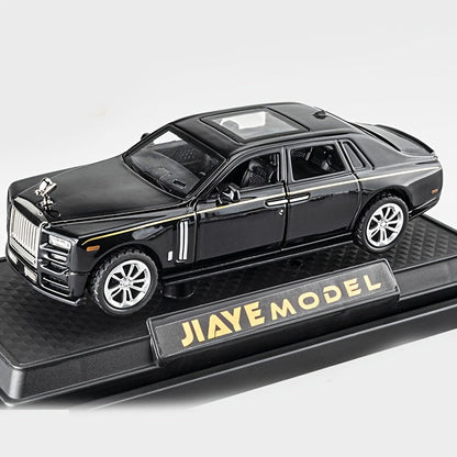 1:36 Scale Phantom Alloy Die-Cast Car Model with Openable Doors – Collectible Display Static Car Desktop Decoration – Birthday Christmas Gift for Car Enthusiasts Adults Boys