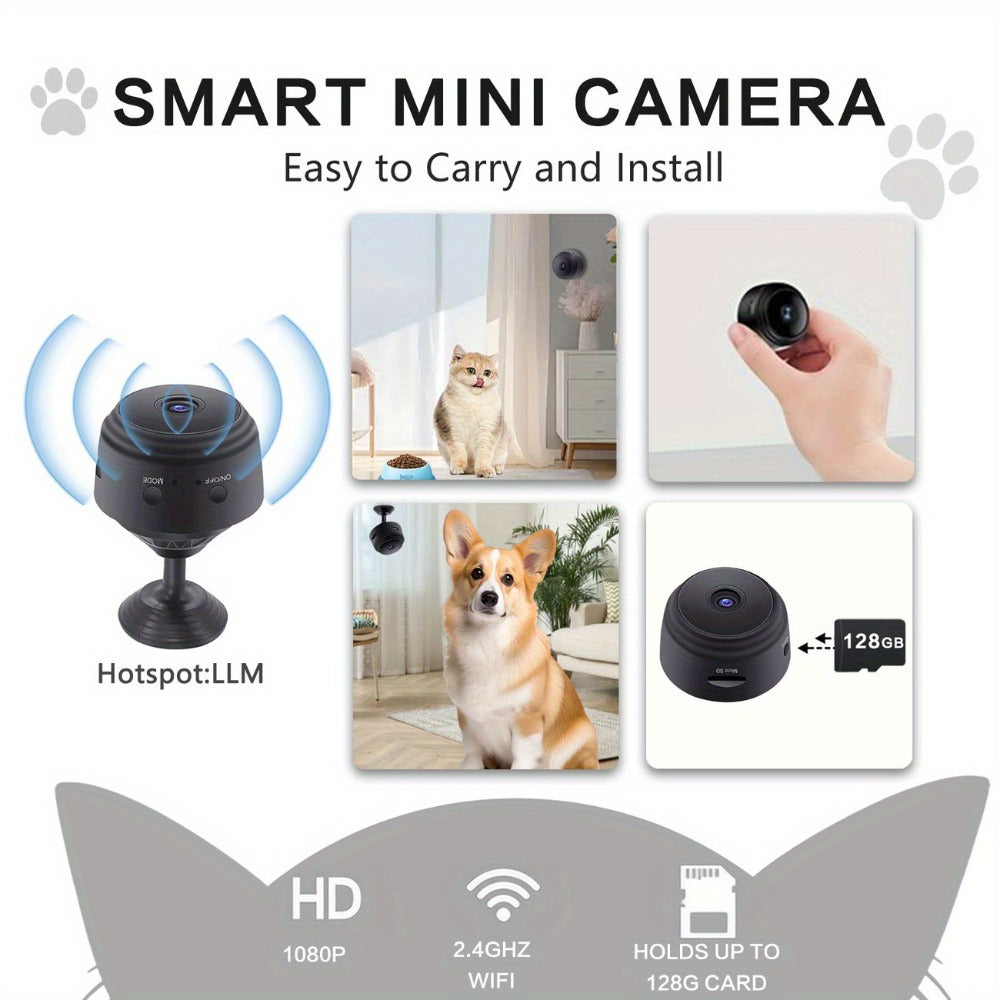 Wide-Angle Security Camera 1080P Rechargeable Battery, Multi-Pack 2/4/5/9/12 Options, Dual-Band 2.4G/5G WiFi