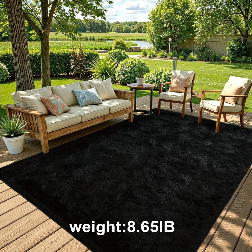Fluffy Indoor Area Rug in Five Colors and Six Size Options for Living Room, Bedroom, Kitchen or Bathroom