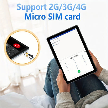 Android Tablet CRELANDER 4G LTE with GPS, 12GB Advertised Memory and 128GB Internal Storage Options
