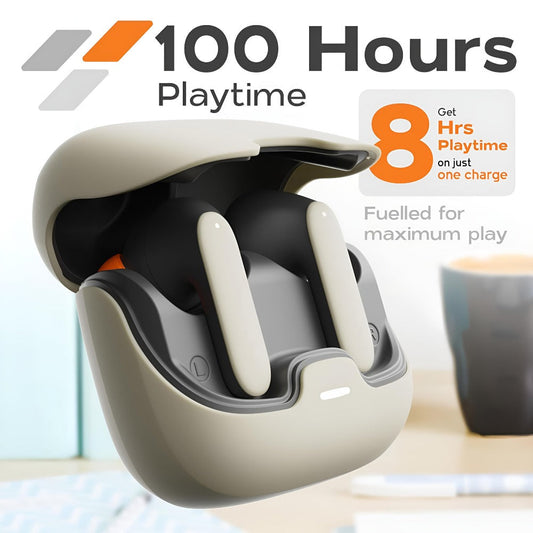 Low Latency Game Mode TWS Wireless Earbuds Bluetooth 5.4, Long Range Noise Cancelling Mic Fast Charging Wireless Charging Case, In-Ear Headset for Gaming Music Phone Calls iOS Android