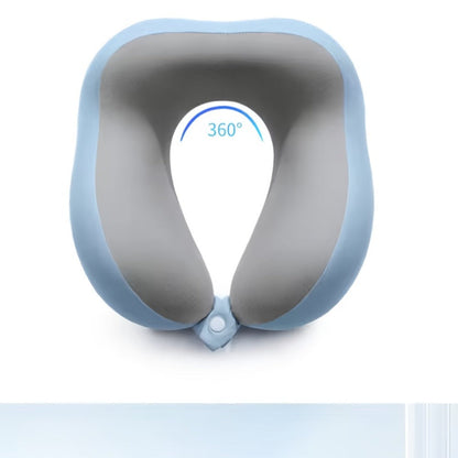 Memory Foam Travel Neck Pillow with Storage Bag – Ergonomic Slow Rebound Support, Machine Washable Cover, for Travel, Office & Napping