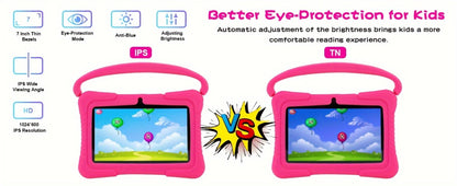 Kids Tablet Veidoo 7 Inch with 1GB or 2GB RAM, 16GB or 32GB Built-In Storage and Handled Silicone Case